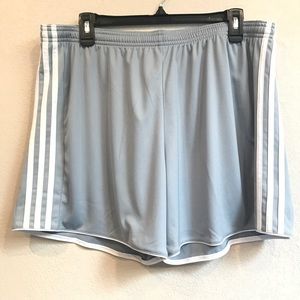 Grey With White Stripe Active Shorts